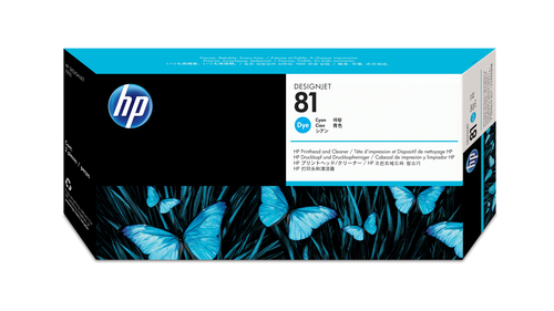 HP kit inkjet cian nº81 DesignJet 5000/5000ps