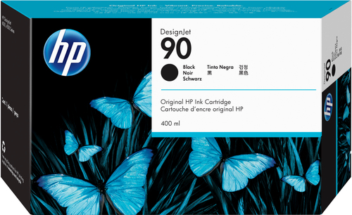 Cartutx de tinta original HP 90 negre 400ml