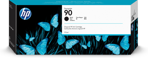 Cartucho de tinta original HP 90 negro 775ml