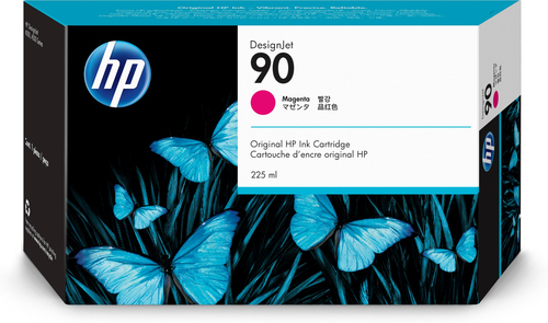 Cartutx de tinta original HP 90 magenta 225ml