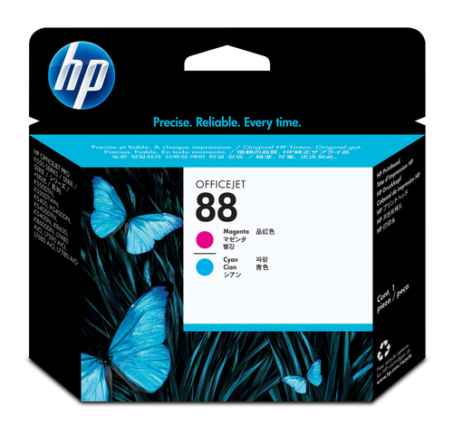 HP capçal d'impressió original 88 magenta i cian