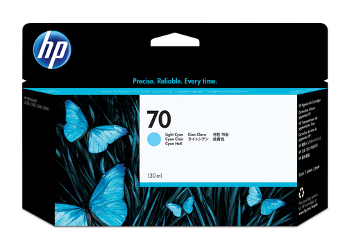 HP inkjet nº 70 cian claro / b9180