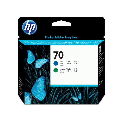 HP capçal injeccio tinta nº 70 cian / verd