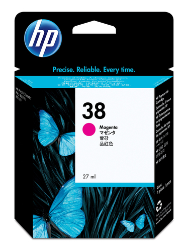 Cartucho de tinta original HP 38 pigment. magenta