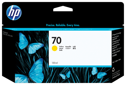 HP cartucho inkjet nº 70 amarillo/ b9180