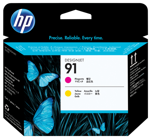 HP cabezal inyeccion tinta nº 91 magenta+amarillo
