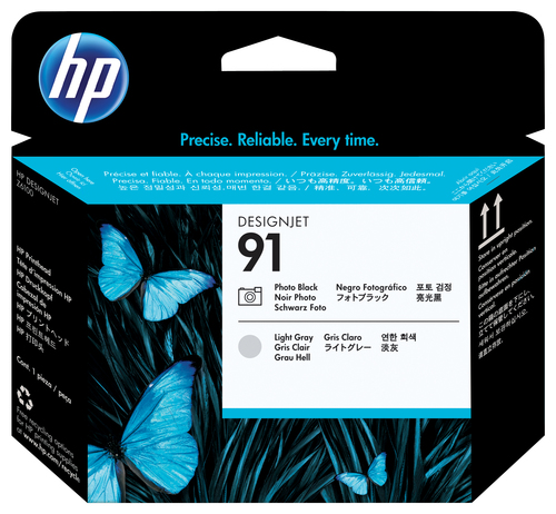 HP capçal injeccio tinta nº91negre photo gris clar