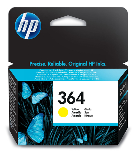 Cartucho de tinta original HP 364 amarillo