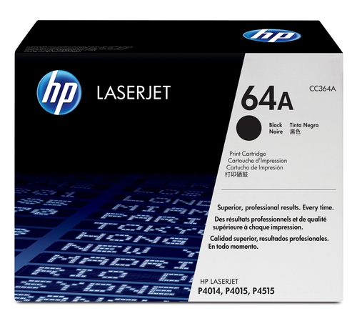 Cartucho de tóner original LaserJet HP 64A negro