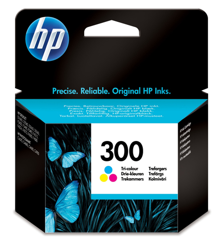 Cartucho de tinta original HP 300 tricolor