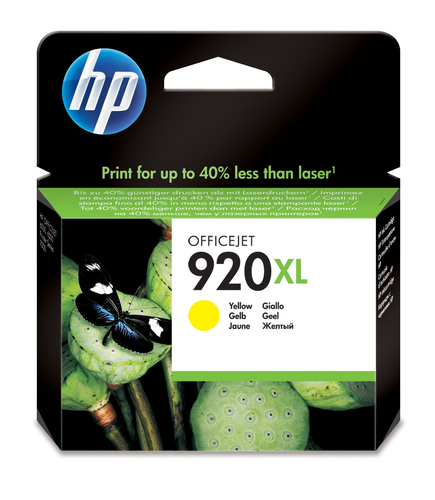 Cartucho tinta original HP 920XL amarillo