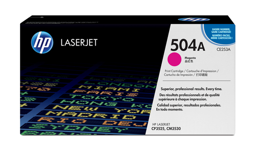Cartucho tóner original LaserJet HP 504A magenta