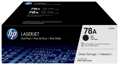 Pack estalvi CE278AD 2 tòner original HP 78A negre