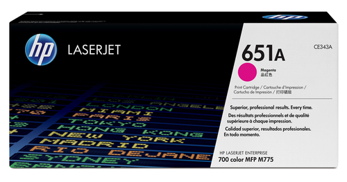 Cartutx tòner original LaserJet HP 651A magenta