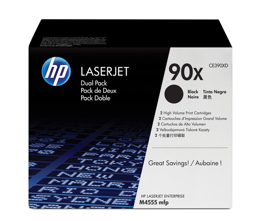 Pack 2 tòner original LaserJet HP 90X negre