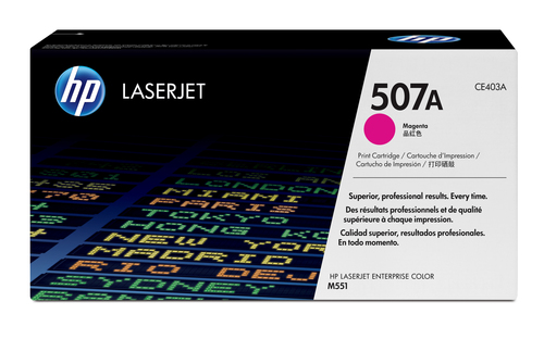 Cartutx tòner original LaserJet HP 507A magenta