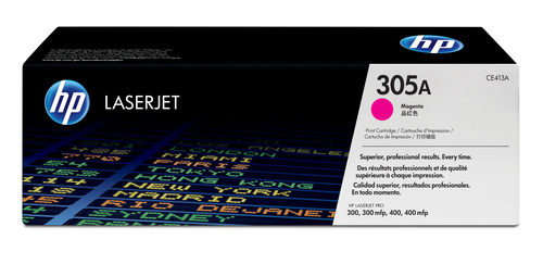Cartucho tóner original CE413A HP 305A magenta