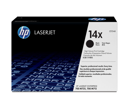 Cartucho tóner original LaserJet HP 14X negro