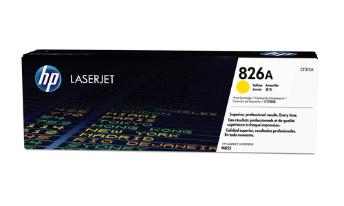 Cartucho tóner original LaserJet HP 826A amarillo
