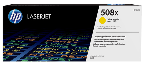 Cartutx tòner original LaserJet HP 508X groc
