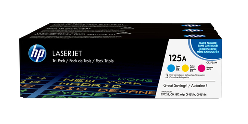 Pack 3 cartuchos de tinta originales HP 125A