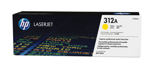 Cartutx tòner original LaserJet HP 312A groc