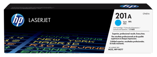 Cartutx tòner original CF401A HP 201A cian