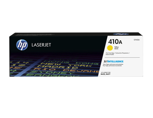 Cartutx tòner original LaserJet HP 410A groc