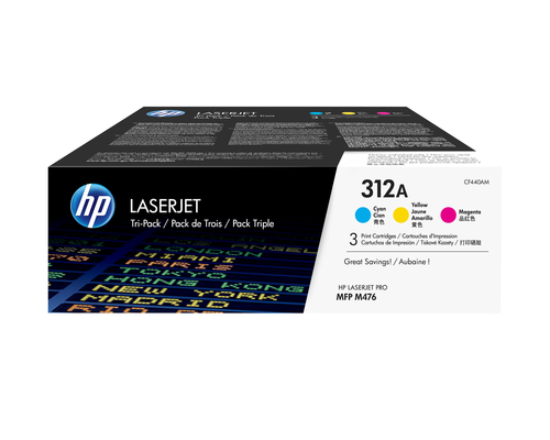Pack 3 cartuchos tóner original LaserJet HP 312A