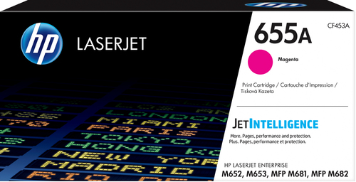 Cartutx de tòner original LaserJet HP 655A magenta