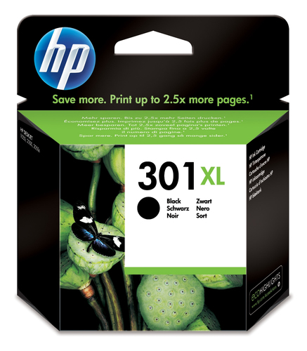 Cartucho de tinta original HP 301xl negro