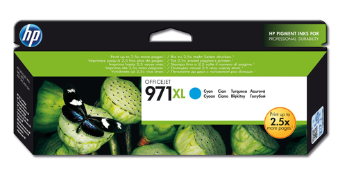 Cartutx de tinta original HP 971xl cian