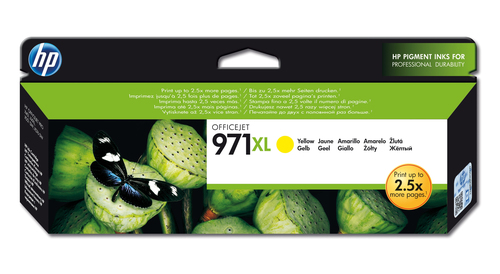 Cartucho de tinta original HP 971xl amarillo