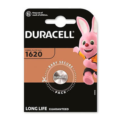 Pila botó Duracell CR1620 3v