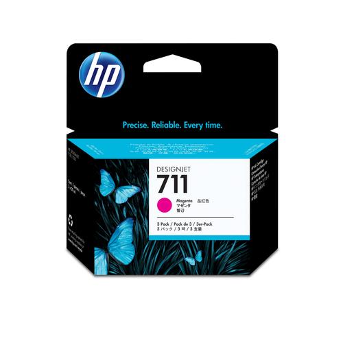 HP pack 3 cartutxos tinta magenta n.711