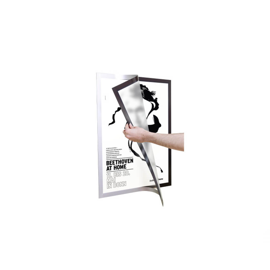 Marco informativo Duraframe® Poster A2 plata
