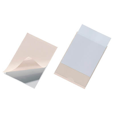 Pack 10 fundas autoadh. Pocketfix 105x74mm transp.