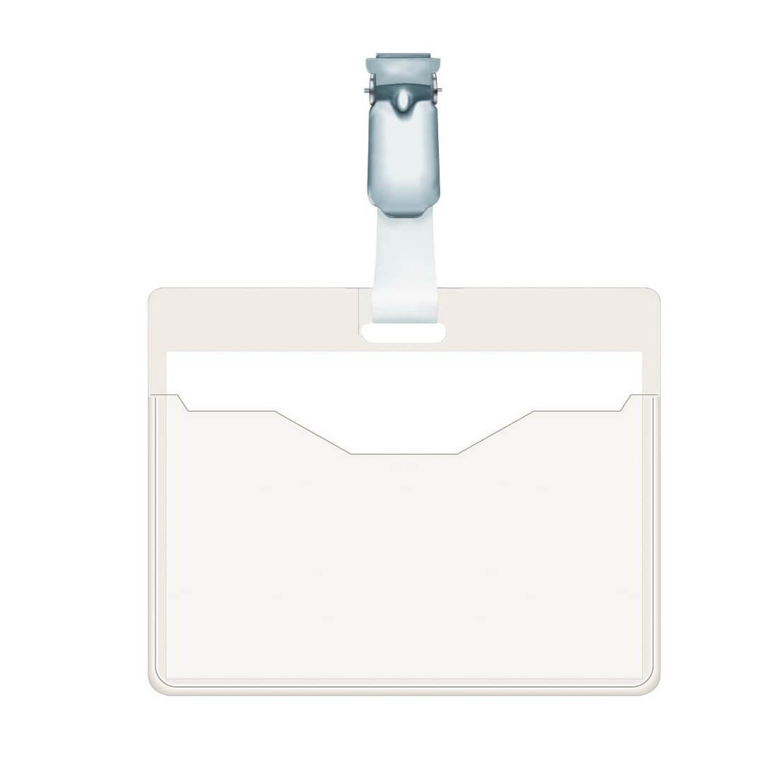 Identificador amb clip giratori trans. 60 x 90mm