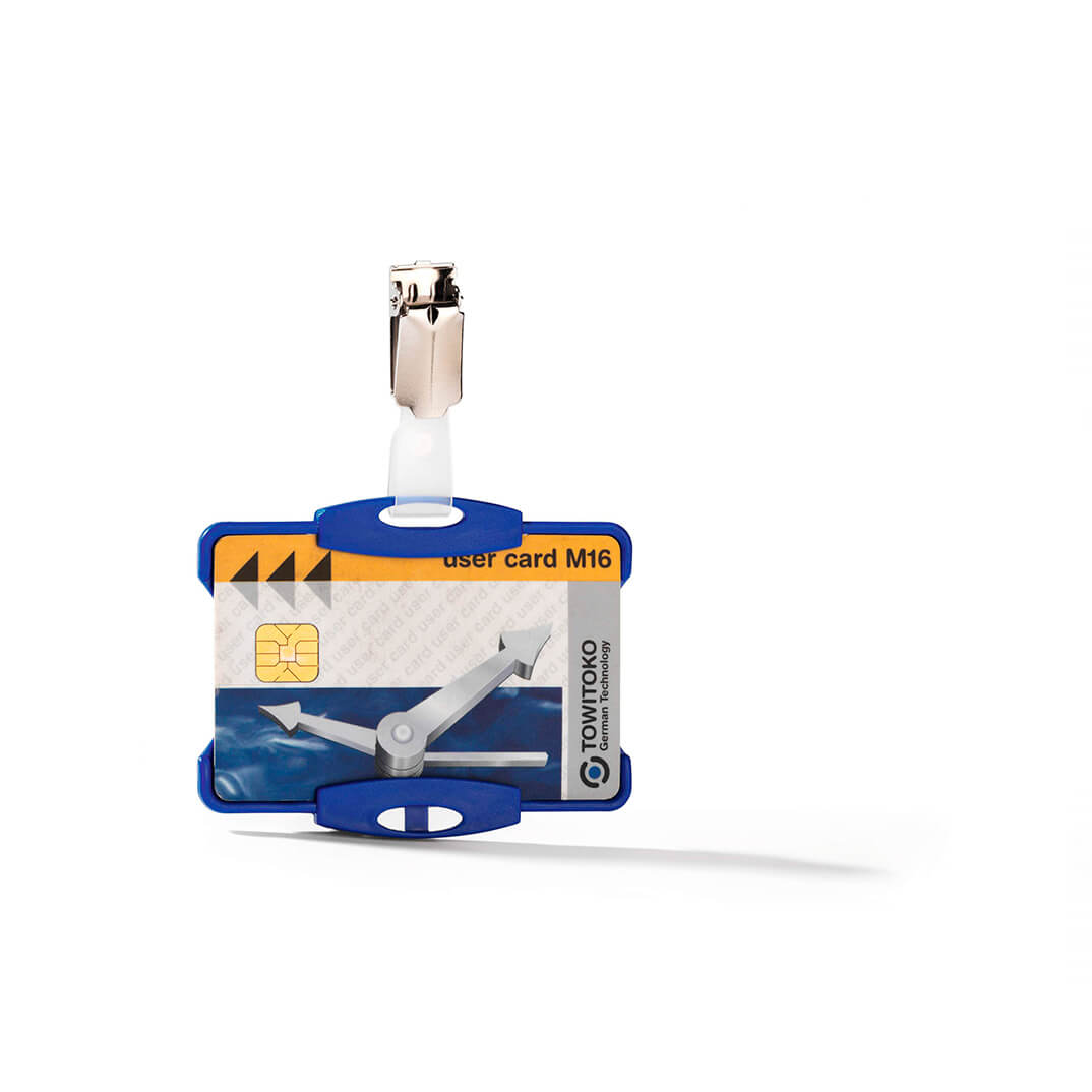 Identificador pinça Durable V/H 54x85mm blau