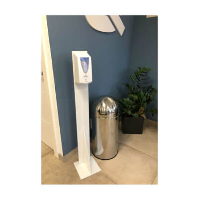 Peana dosificador gel hidroalcohólico H50 blanca