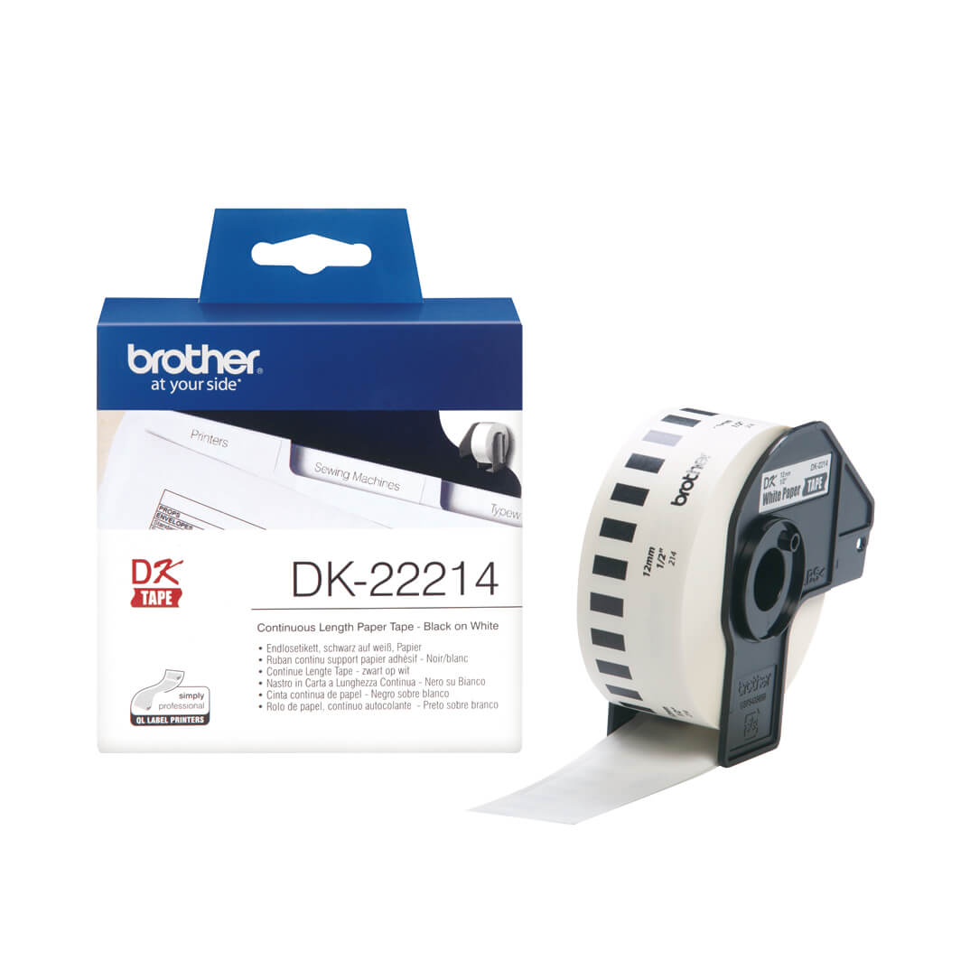 Etiqueta de paper tèrmic Brother blanca DK22214