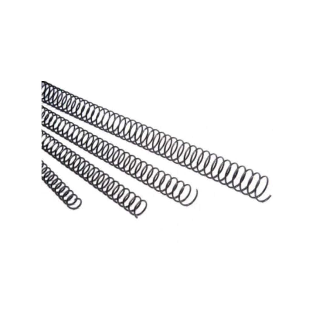 Espiral metàl·lic 30 mm negre (50u)