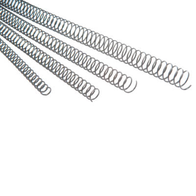 Espiral metálico 6 mm plata (100u)