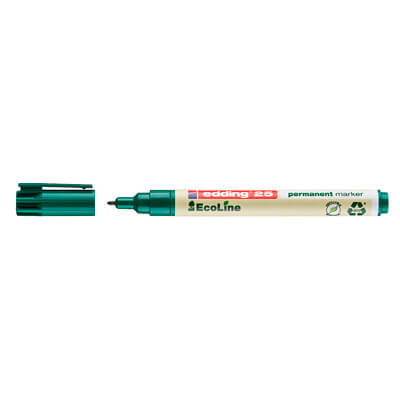 Retolador edding permanent ecoline 25 verd