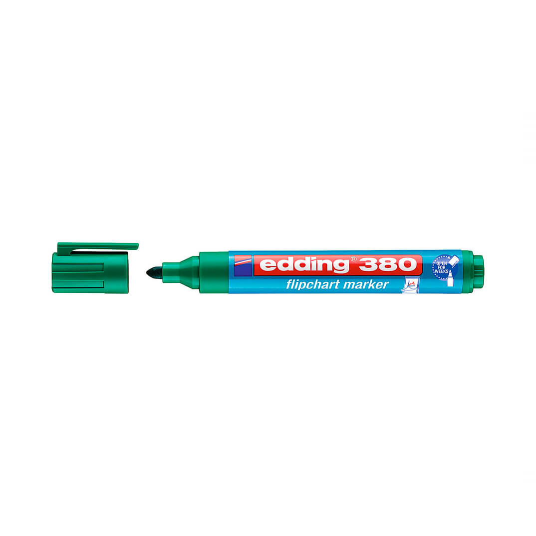 Retulador flipchart edding 380 verd