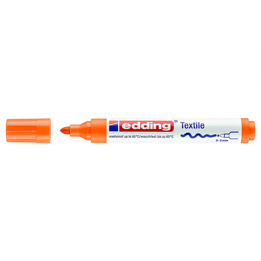 Retolador edding tèxtil 4500 taronja