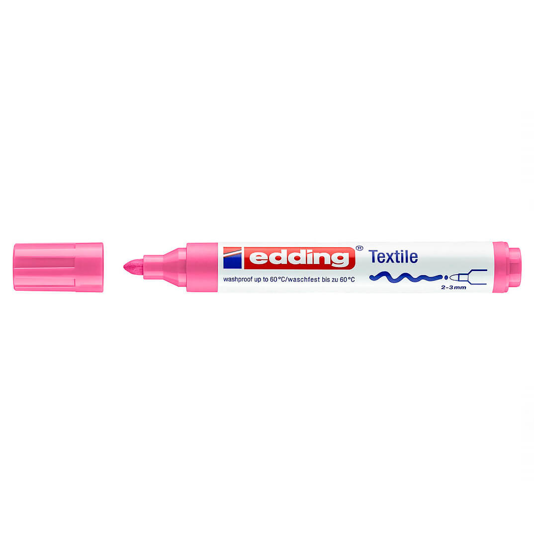 Retolador edding tèxtil 4500 rosa