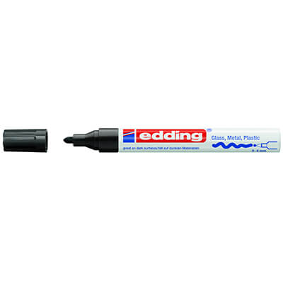 Rotulador edding 750 negro