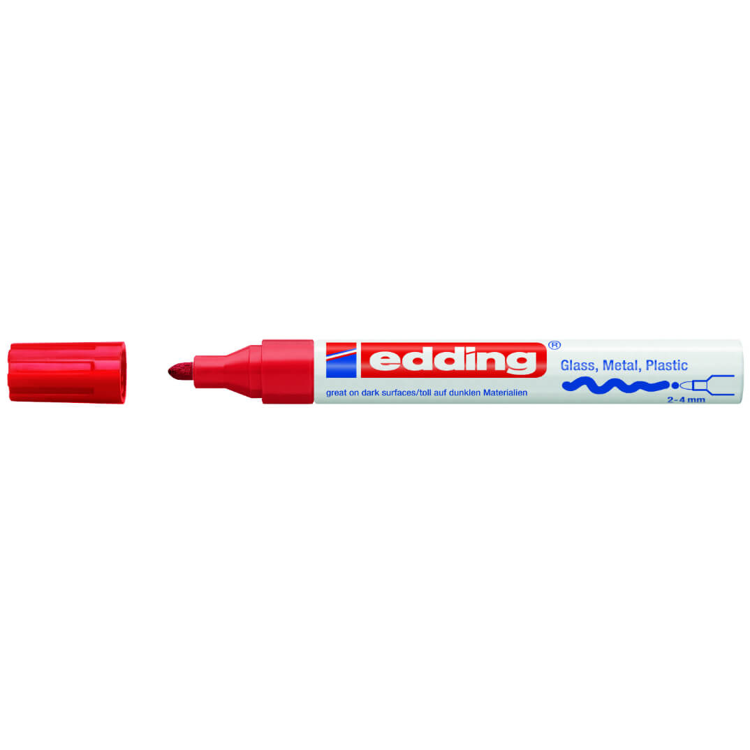 Rotulador edding 750 rojo