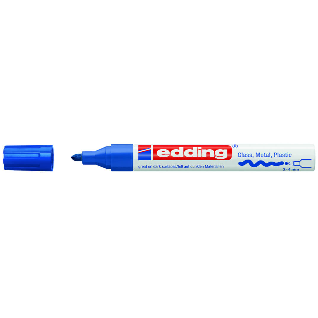 Rotulador edding 750 azul oscuro